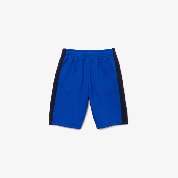 Lacoste Two-Tone Fleece Shorts - Kraťasy Dětské Blankyt / Tmavě Blankyt Blankyt | CZ-j402eE